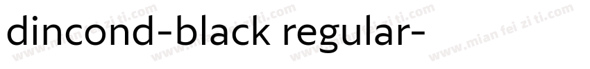 dincond-black regular字体转换